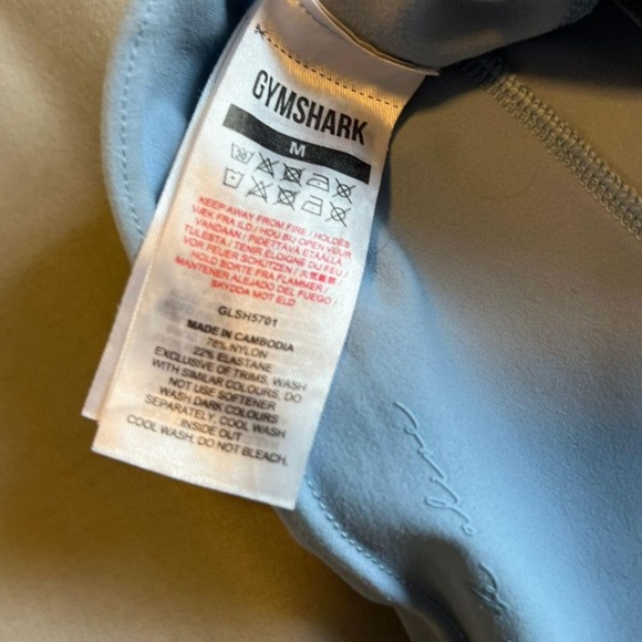 Light blue gymshark whitney cycle shorts - Picture 3 of 3